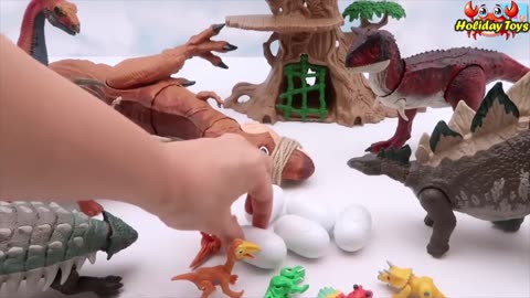 Playing on the Beach with Crabs and Baby dinos