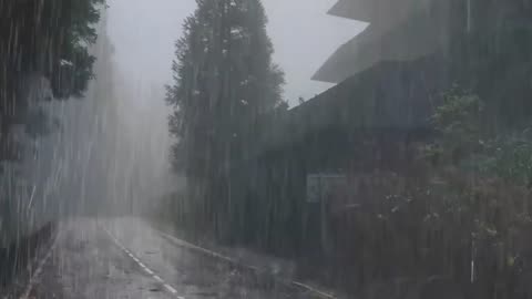 Rain Sounds For Sleeping - 99% Instantly Fall Asleep With Rain And Thunder Sound At Night