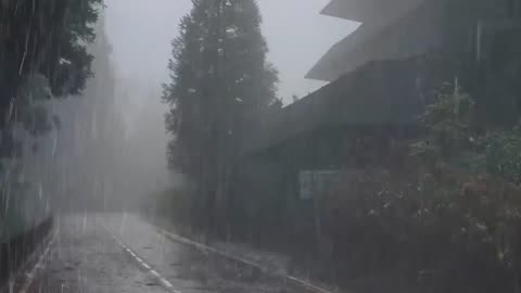 Rain Sounds For Sleeping - 99% Instantly Fall Asleep With Rain And Thunder Sound At Night