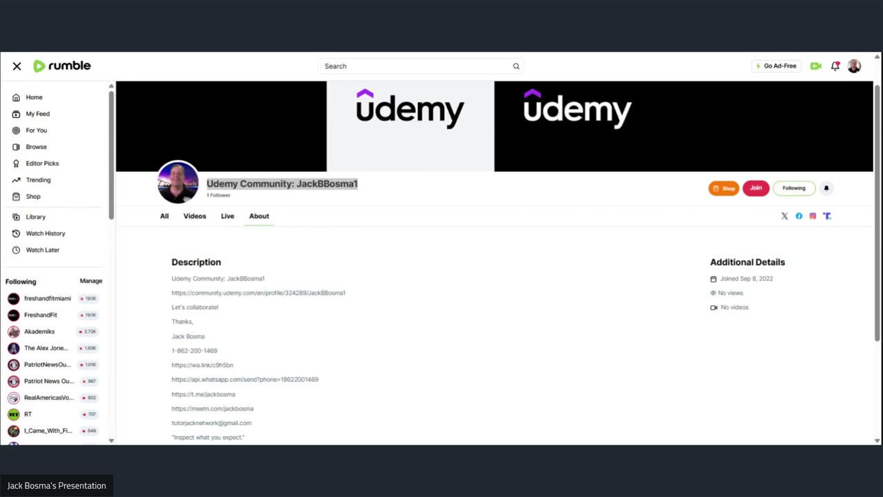 Udemy Community: JackBBosma1