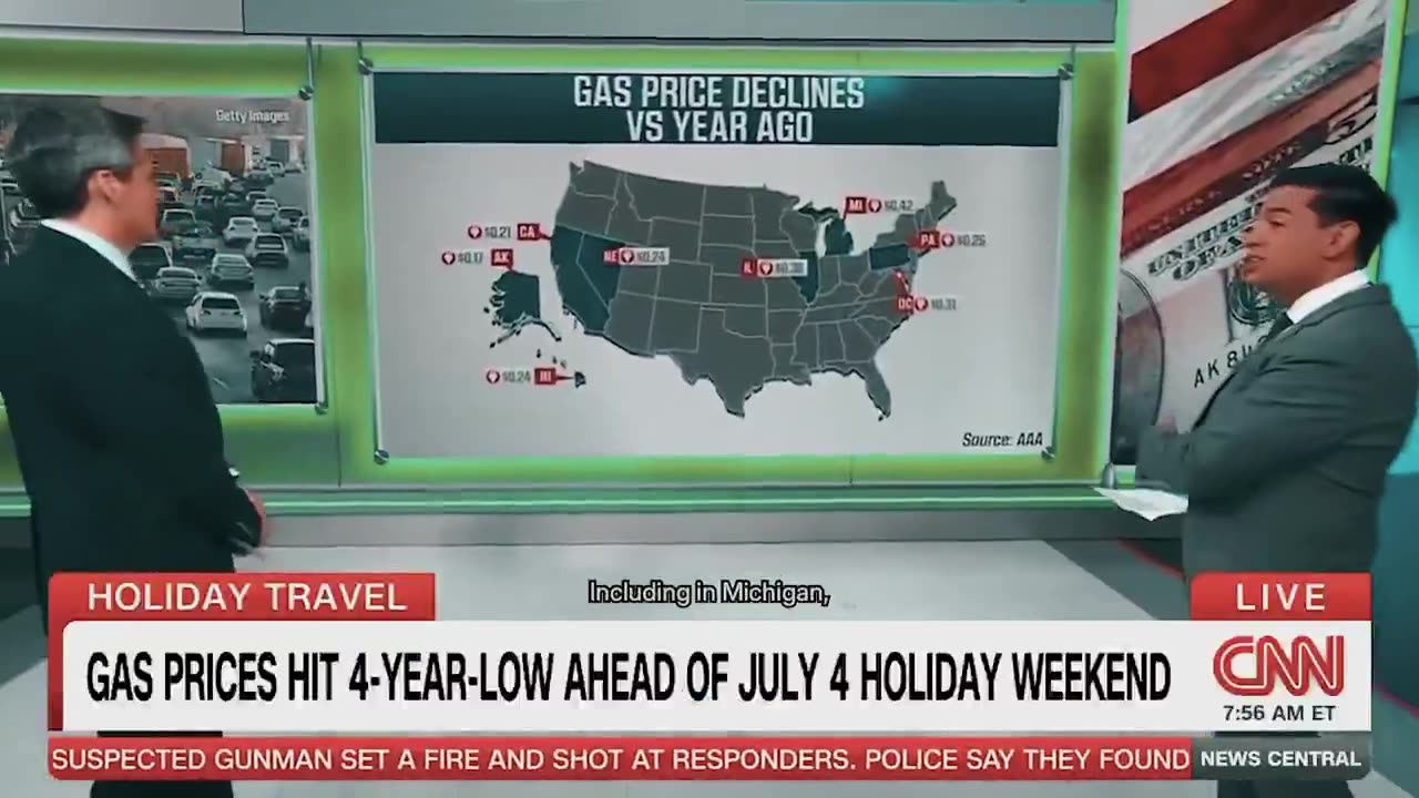 The White House - THE TRUMP EFFECT 🇺🇸🦅 Gas prices are at a 4-year low just in time for...