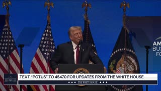 President Trump Delivers Remarks at the America Business Forum Miami