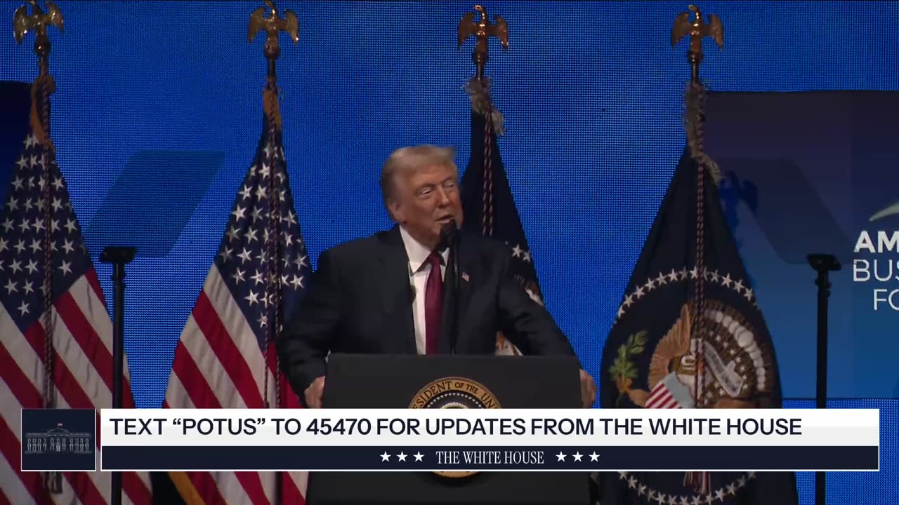 President Trump Delivers Remarks at the America Business Forum Miami