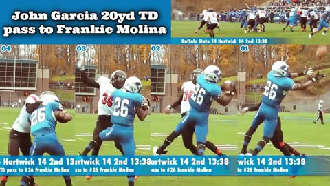 Prototype 352: Hartwick's John Garcia 20yd TD pass to Frankie Molina vs Buffalo State