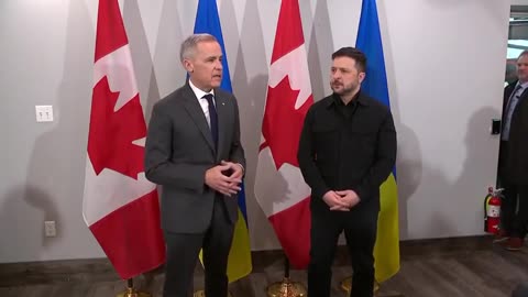 CANADA - Carney meets with Zelenskyy to announce another $2.2billion donation to Ukraine.
