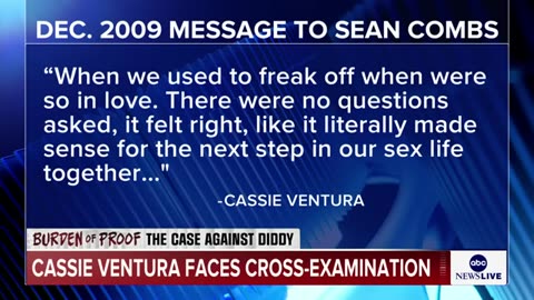 Cassie Ventura testifies about abusive relationship with Diddy