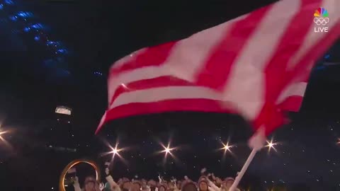 Largest-Ever USA Winter Team Makes Grand Entrance At Winter Olympics