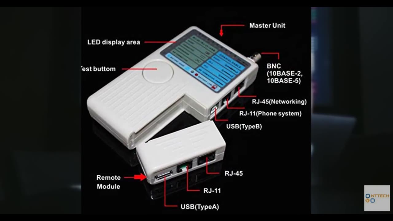 Optimal Shop 4 in 1 Network Cable Tester Multi Functional for RJ11 RJ45 USB BNC