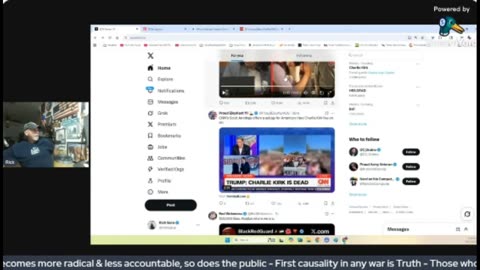LIVE on X Actual Footage of Charlie Kirk Shooting