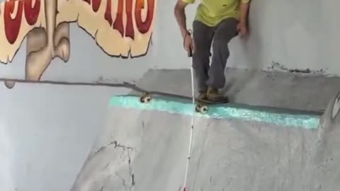 Blind Man at Skatepark