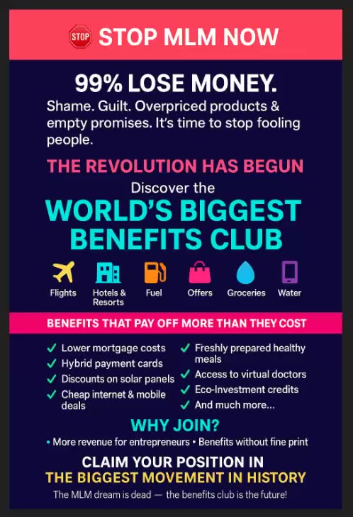 SAVE CLUB SAVINGS & DISCOUNTS - STOP MLM NOW & JOIN THE REVOLUTION TODAY - TOP TEAM ROB BUSER