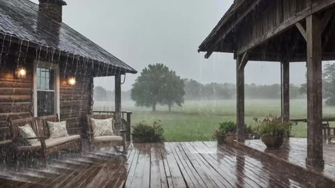 Rain on a Farmhouse Porch: ASMR Cozy Ambience