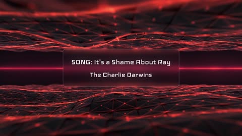 The Charlie Darwins - It's a Shame About Ray Music Visualizer Pulsing Red 1080p