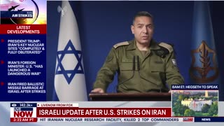 IDF gives update after US strikes 'Iran is being dismantled piece by piece'.