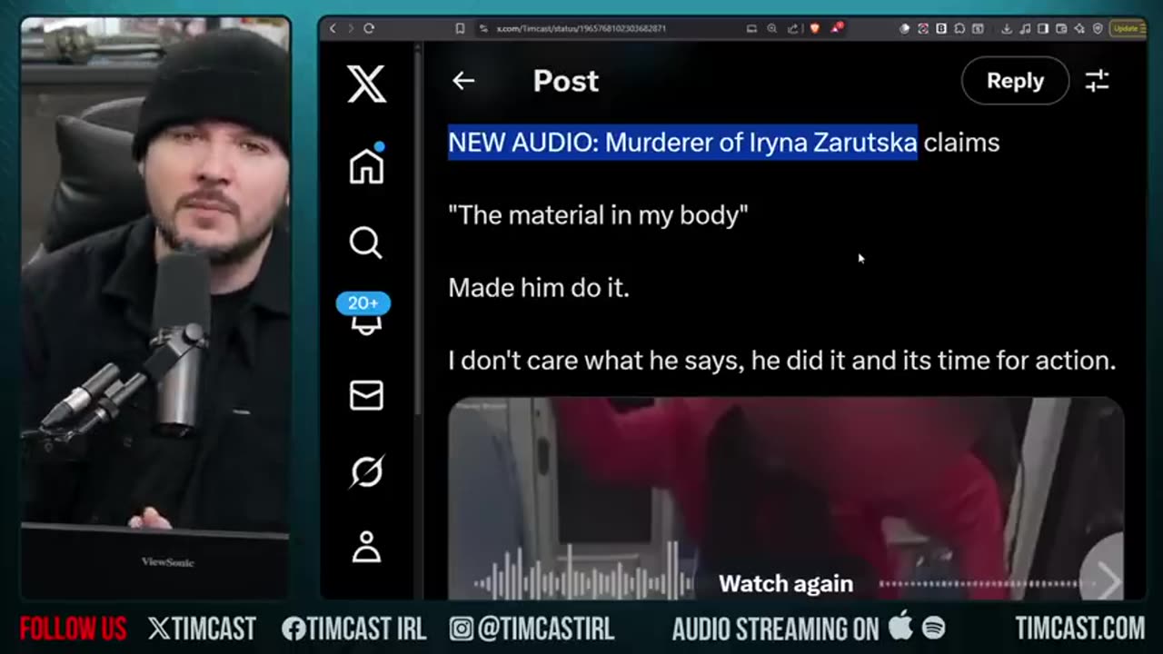 Iryna Zarutska Killer SPEAKS In Leaked Audio, DOJ Files Hate Crime Charge Claims Report | Tim Pool