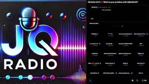 JQ Radio 24/7: Cicero Opening Space!