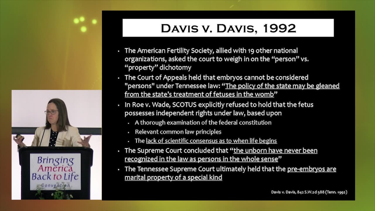 BABL 2025 - IVF and Human Embryos: Finding Common Ground (Dr. Alicia Thompson)
