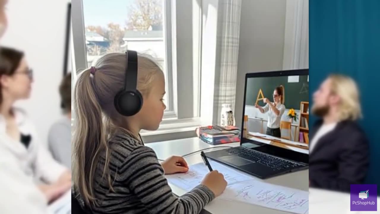 Masajoy USB Headset with Microphone for PC, Wired Headphones with Mic USB Headse