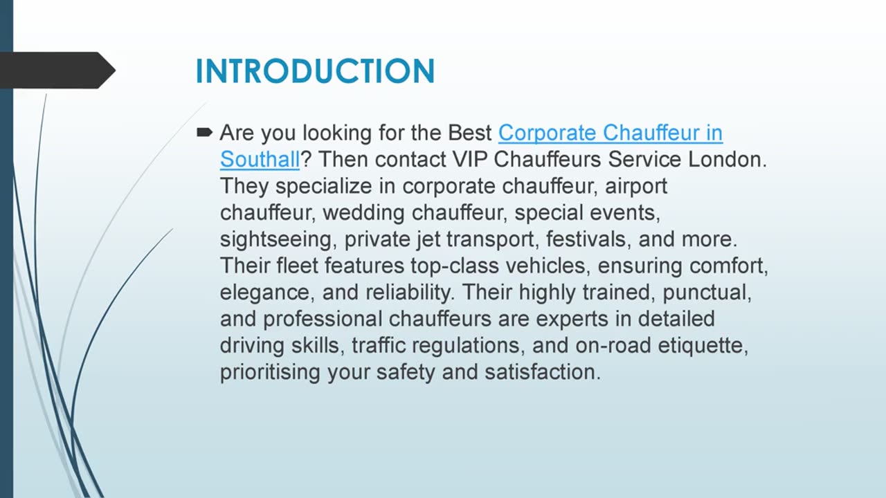 Best Corporate Chauffeur in Southall