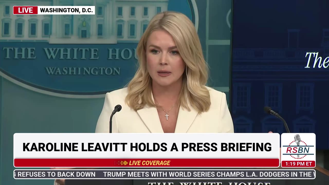 FULL SPEECH: White House Press Secretary Karoline Leavitt Holds a Press Briefing - 4/8/25