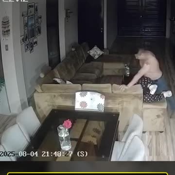 Momento en que Diego Cadillo, un alcalde del norte de Lima, Perú, golpeó salvajemente a su esposa