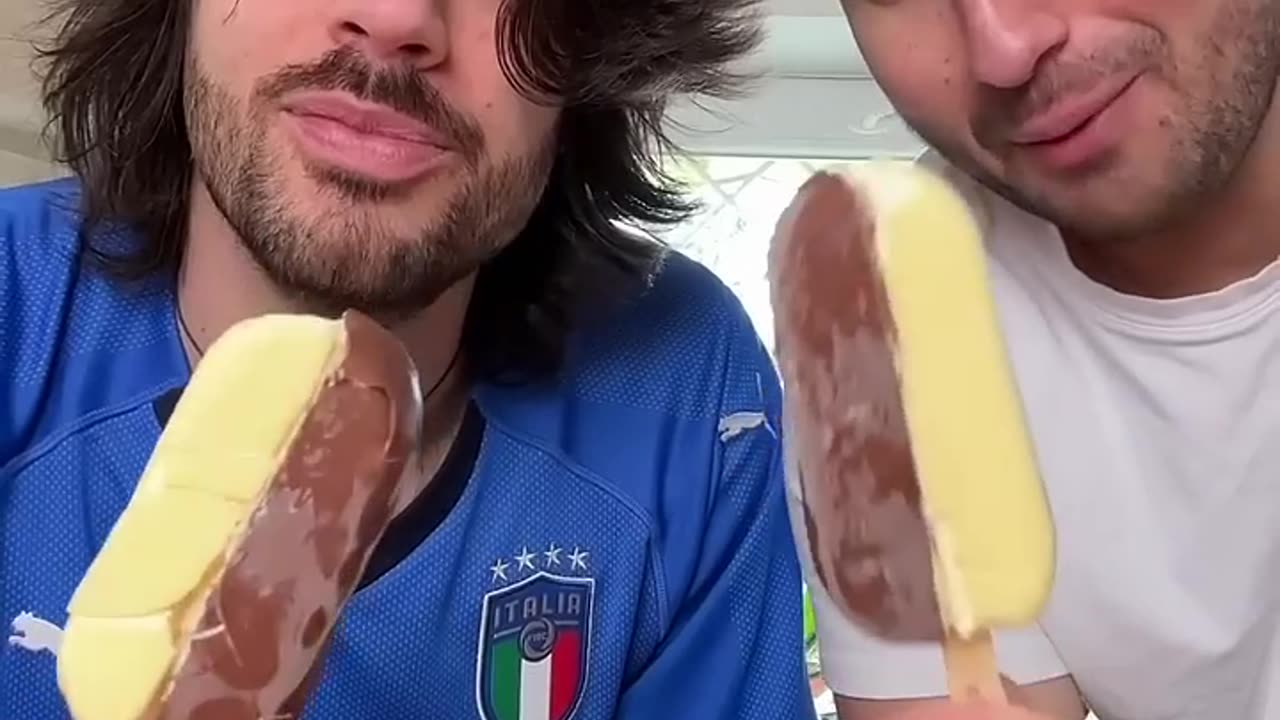 Italians try GELATO HACK @chefkoudy