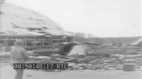 Wrecked Japanese Planes, Hangars, Japanese Equipment, Saipan, 07-26-1944