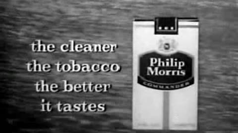 Commercial - Philip Morris Commander Cigarettes (Vacuum cleaned tobacco)