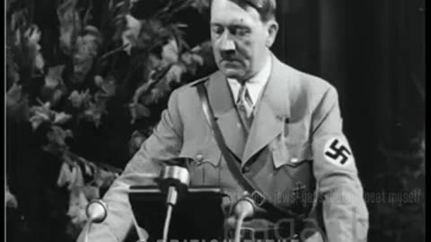 Hitler receiving Charlemagne's sword in 1938