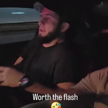 Islam Makhachev Gets Scared In The Passenger Seat As The Car Speeds Up