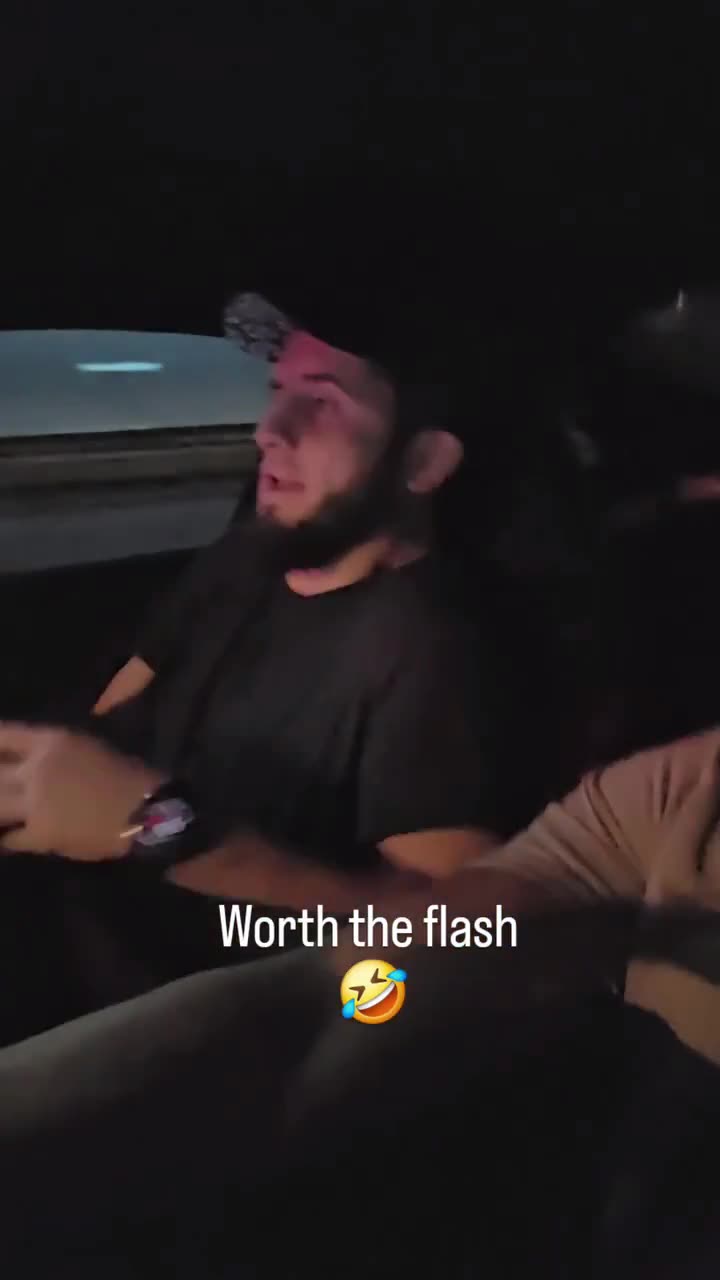 Islam Makhachev Gets Scared In The Passenger Seat As The Car Speeds Up