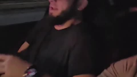 Islam Makhachev Gets Scared In The Passenger Seat As The Car Speeds Up