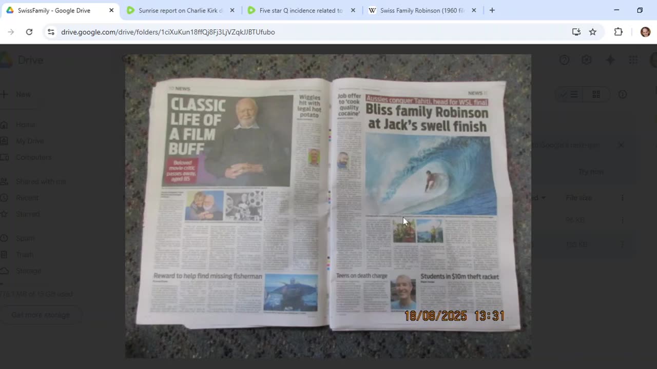 Aussie MSM used Swiss Family Robinson movie for comms and foreshadowing about Charlie Kirk death