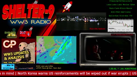 LIVE 24/7 Music/Wx/Prepping/WW3-News