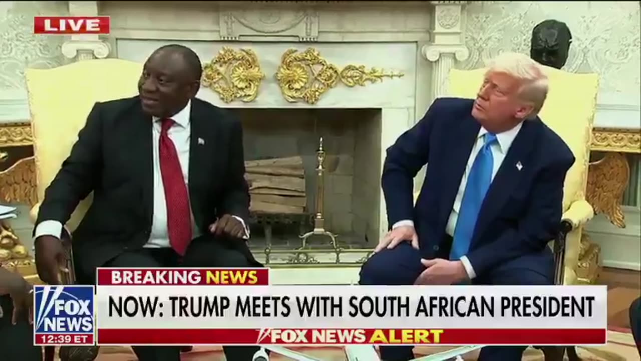 Trump brought in the video of South African people calling to genocide the white afrikaners
