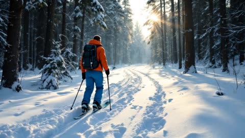 Winter's Beauty Captured | Snow-Covered Mountains & Peaceful Moments