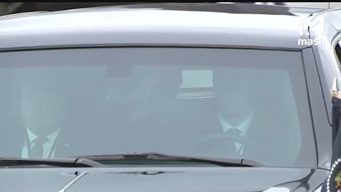 The talks kicked off in Trump's Cadillac. The presidents left the airport together…