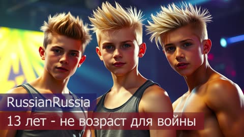 13 years is not an age for war. Song of a young patriot who wants to fight for his homeland
