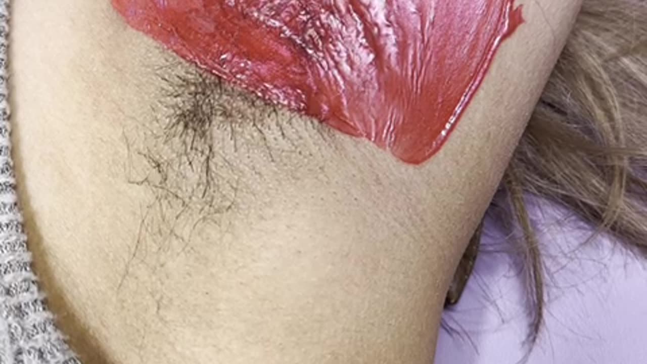 Underarm Waxing Using Sexy Smooth Cherry Desire Hard Wax | @smooth__esthetics