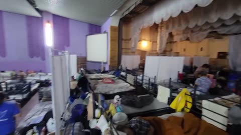 Inside a Shelter for the Temporarily Displaced Which is Undergoing Massive Expansion