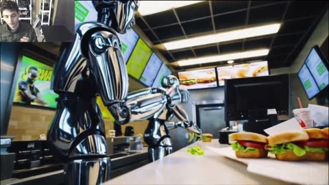 Outtake #1,159 Of The Robots Working At A Subway Restaurant Fake Funny Parody Video