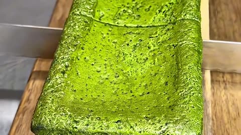 Matcha gateau chocolat that requires a 1-year reservation 🍵