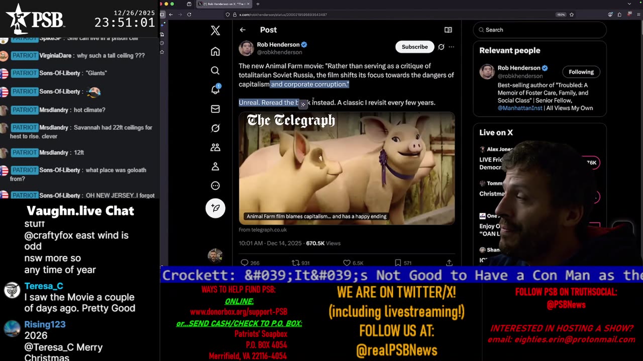 Patriots' Soapbox NEWS - LIVE 24/7!