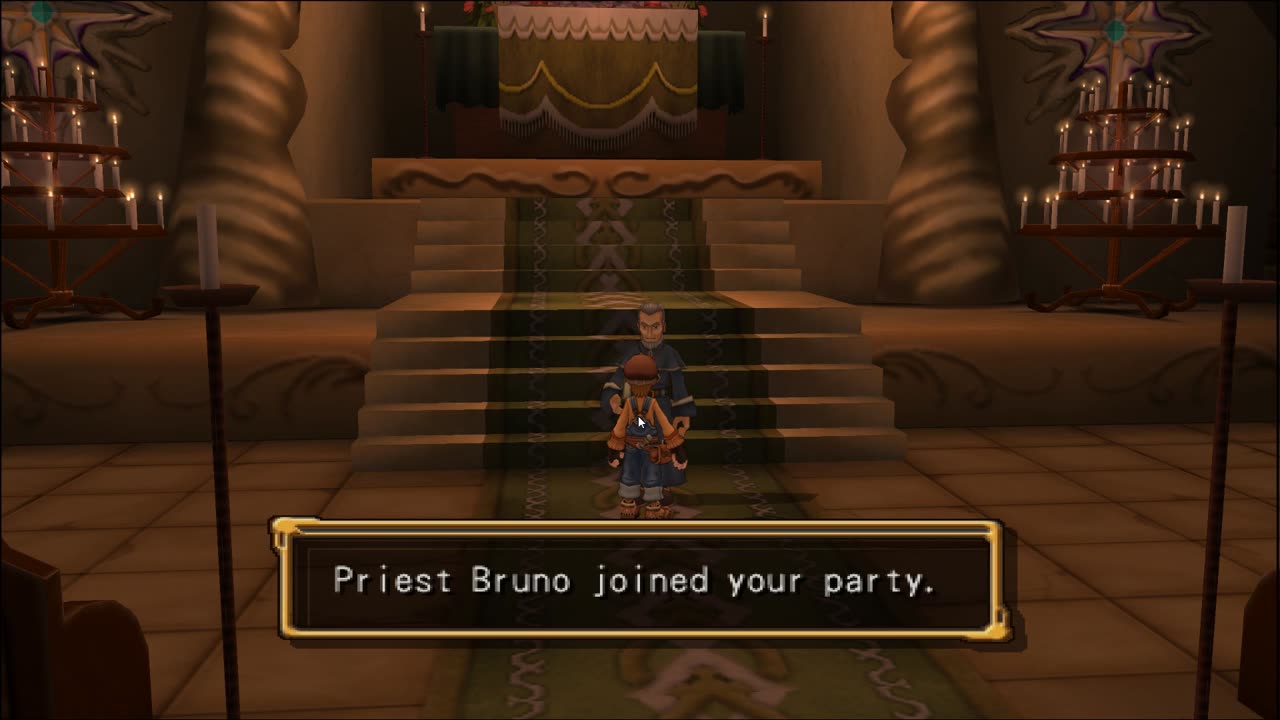 Dark Cloud 2 - Church Candle Puzzle Solution to Recruit Priest Bruno