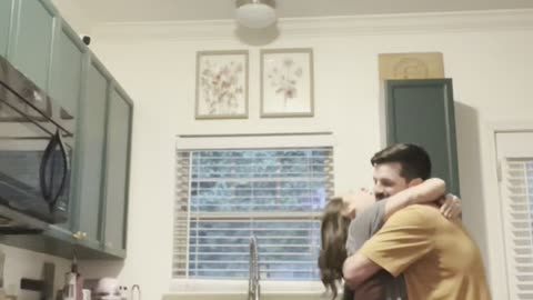 Golden Retriever Loves When Owners Hug
