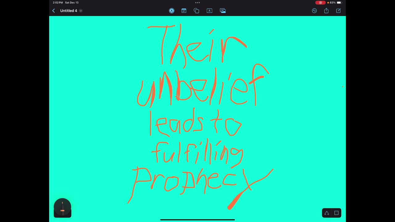 Fulfilled by unbelief