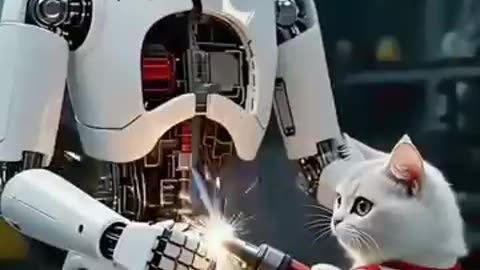 The cat made Ai Robot.