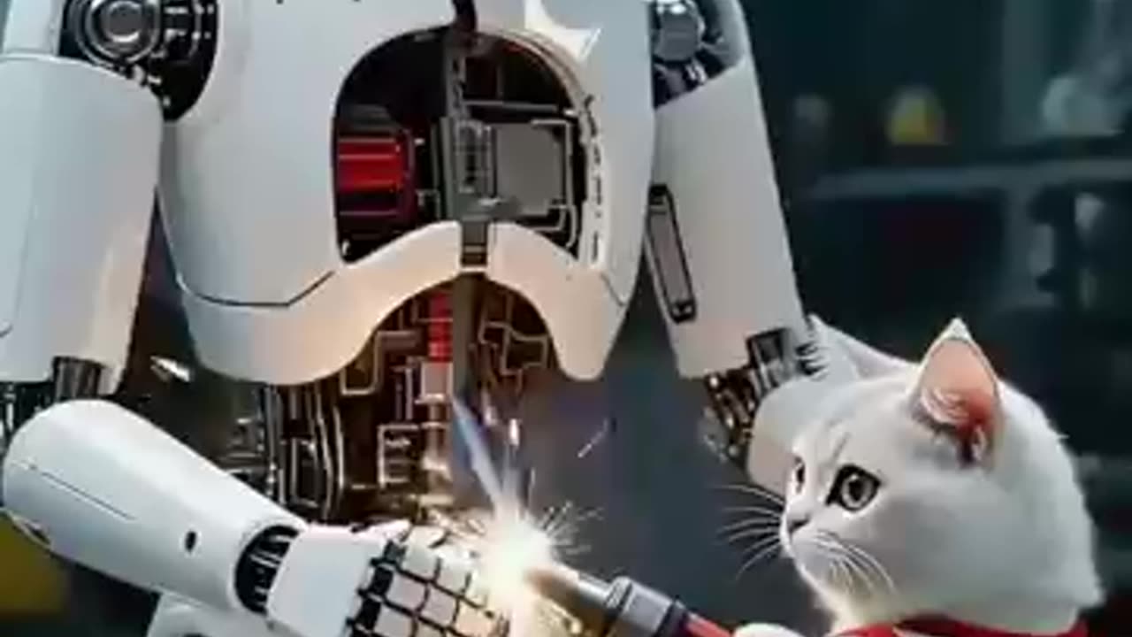 The cat made Ai Robot.