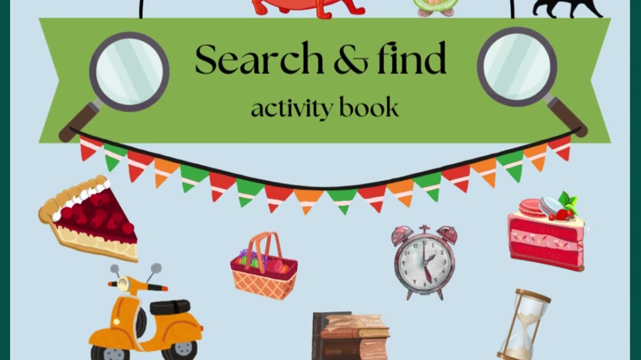 A search and find activity book