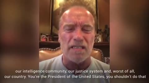 Iron Arnie appeared live to share his opinion on the Alaska summit.